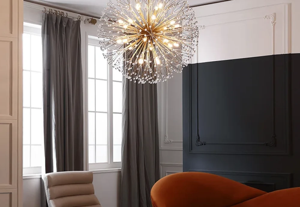 large crystal chandelier