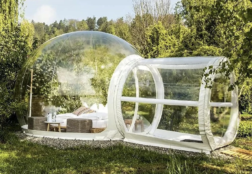 outdoor bubble tent for winter